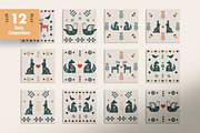 Scandi Folk Art Bundle, an Animal Illustration by Pattern.Culture (Thumbnail 4 of 12)