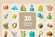 Clayfy Marketing 3D Icons, a 3D by Welovegraphics (Thumbnail 6 of 7)