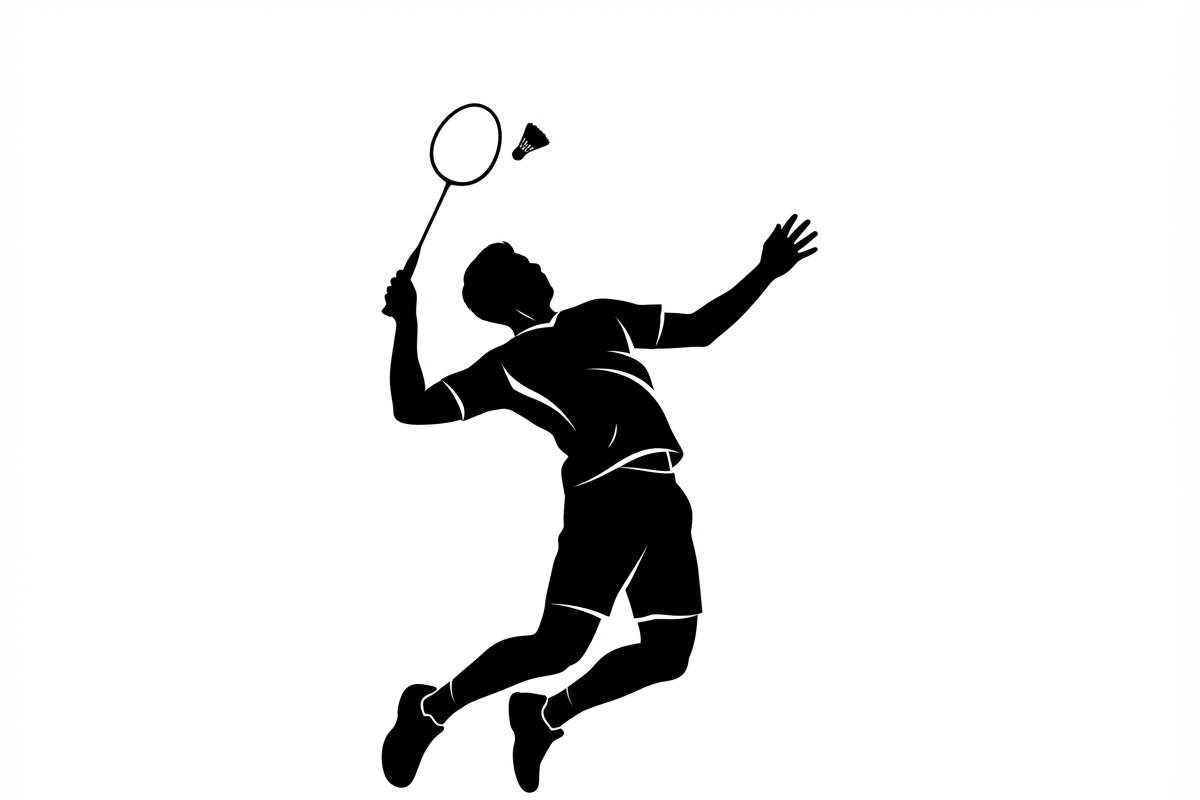 60 Badminton Player Smash Silhouette, a Person Illustration by Amazin_art (Photo 17 of 37)