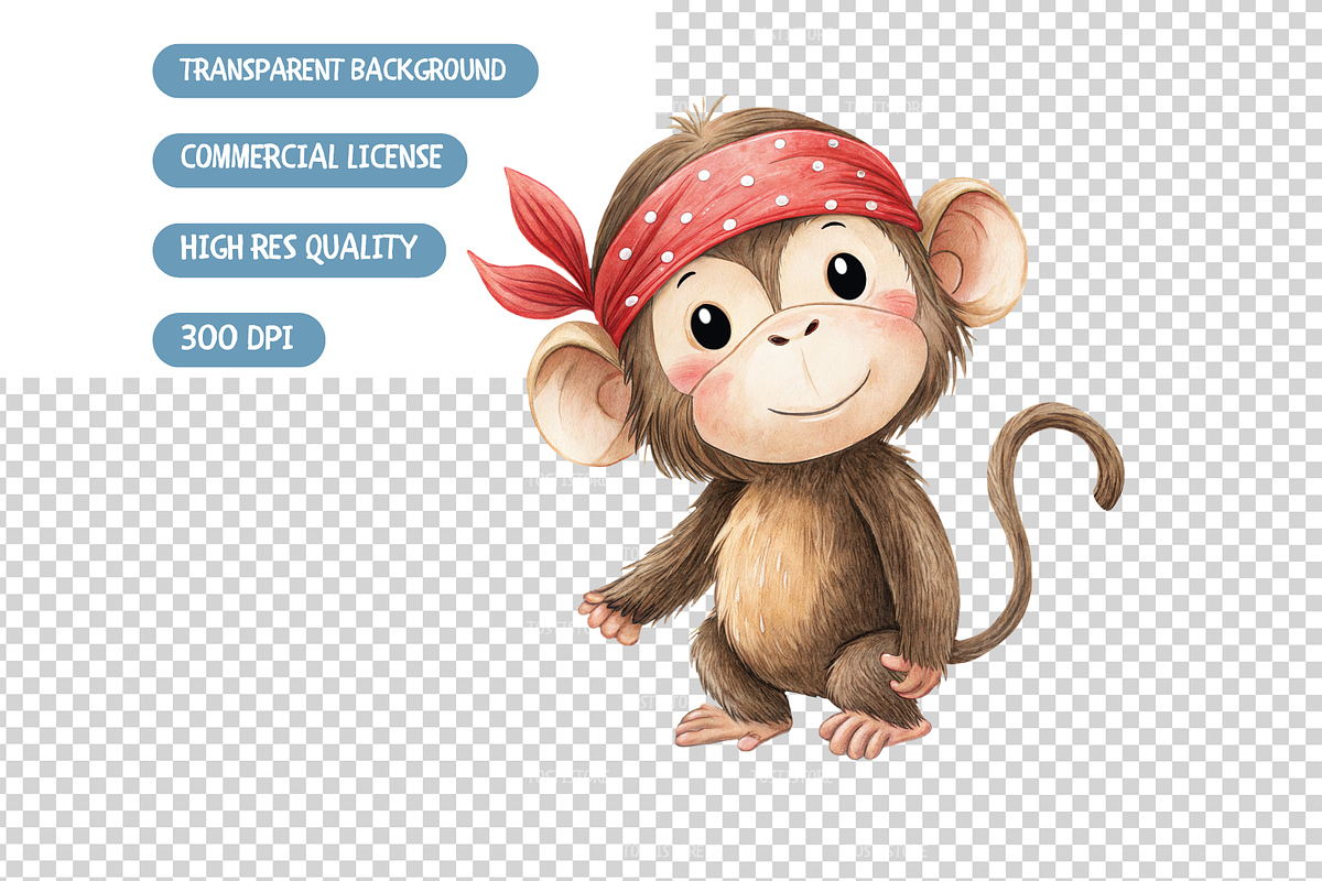 Little Pirates Clipart, an Object Illustration by TatiMockup (Photo 7 of 7)