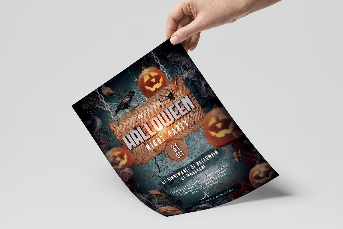 Halloween Flyer, a Flyer Template by Creativestoree (Photo 2 of 3)