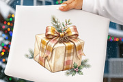 Watercolor Christmas Cabin Clipart, a Transportation Illustration by Digital Artistic99 (Thumbnail 4 of 8)
