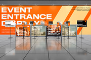 Event Entrance Display Mockup, an Advertising Mockup by Unerispace (Thumbnail 2 of 5)
