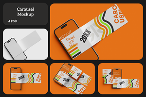 Carousel Mockup, an Advertising Mockup by Pikachudesign