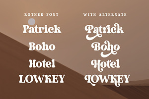 Rother - Modern Retro Serif Font