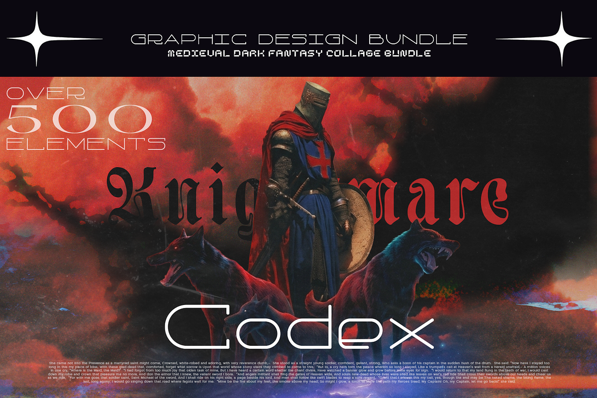 500+ Knightmare Codex - Bundle, an Object Graphic by Lilithcollageart (Photo 12 of 12)