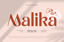 Malika - Elegant Minimalist Font