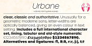 Urbane, a Sans Serif Font by Device (Thumbnail 1 of 6)