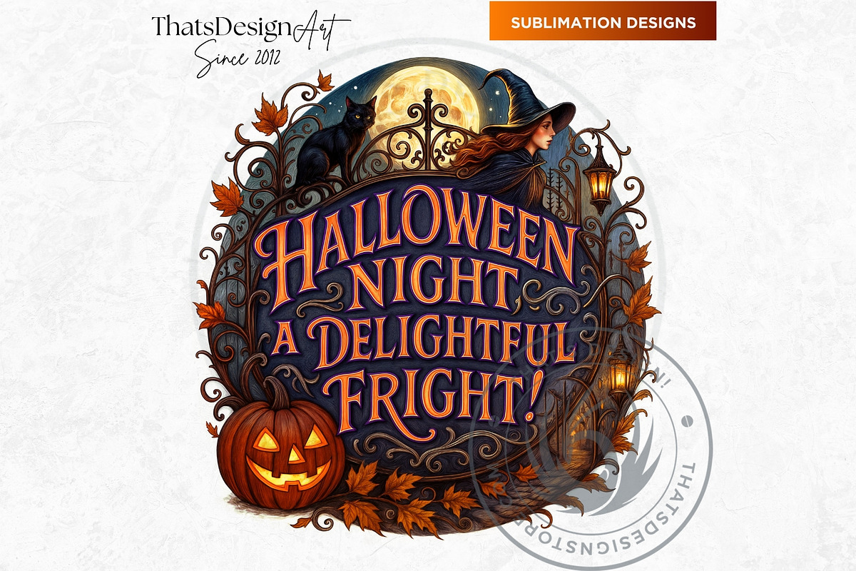 Halloween slogans Clipart V2, a Seasonal Illustration by ThatsDesignArt (Photo 5 of 10)