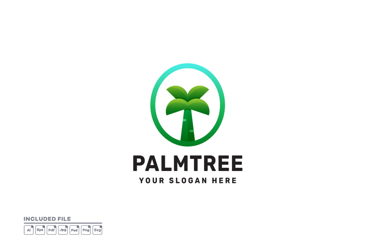Palmtree Tropical Logo Design, a Branding & Logo Template by yuanesei