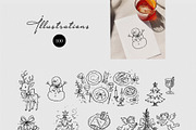 Whimsical Winter: Hand-Drawn Clipart, a Decorative Illustration by divanovskaya_nv (Thumbnail 9 of 13)
