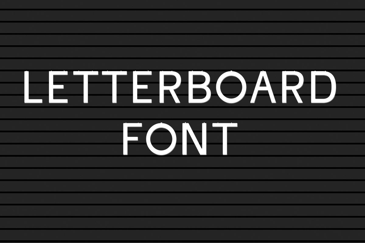 Letter board Font and Background, a Sans Serif Font by DailyMiracleDigitals,LLC (Photo 1 of 5)