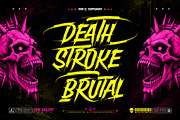 Brutal Rioter Typeface, a Script Font by alit design (Thumbnail 3 of 20)