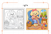 Cozy Introvert Girl Coloring Book, a Person Illustration by Design Station (Thumbnail 5 of 7)