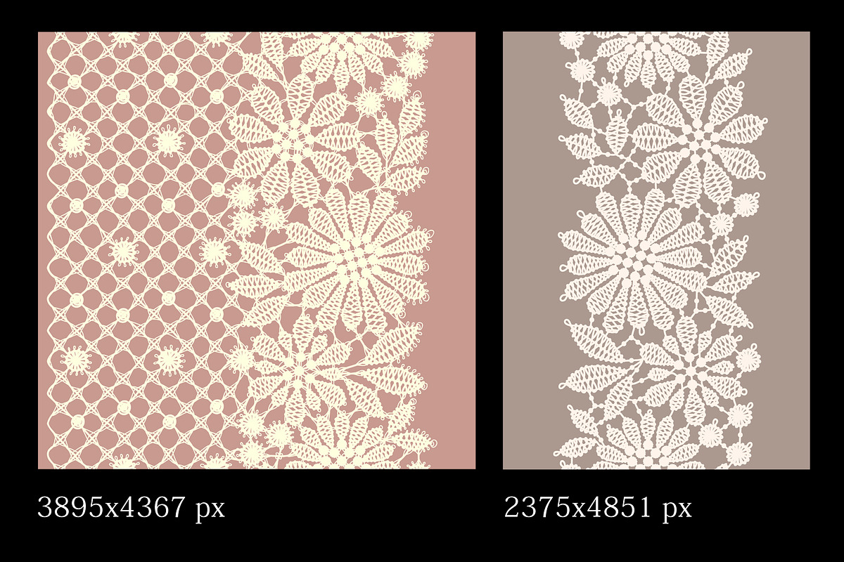 Lace frames and ribbons., a Pattern Graphic by Ajuga (Photo 3 of 5)
