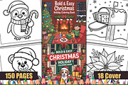 Christmas Holiday Coloring Book, a Seasonal Illustration by protabsorkar11 (Thumbnail 1 of 4)