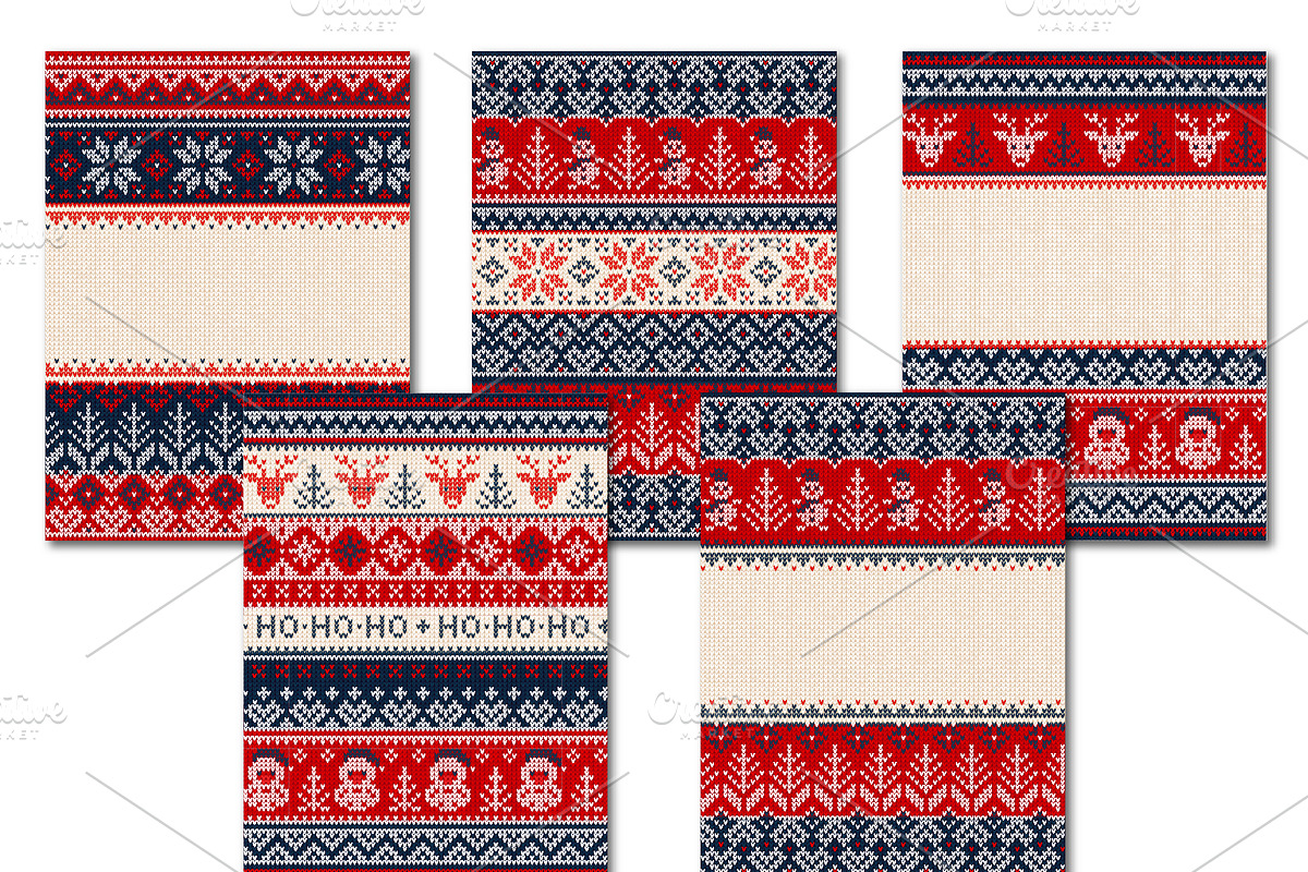 30 Seamless Knitted Borders, a Decorative Illustration by VasilkovS (Photo 6 of 11)