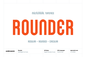 Rounder - Geometric Sans Serif