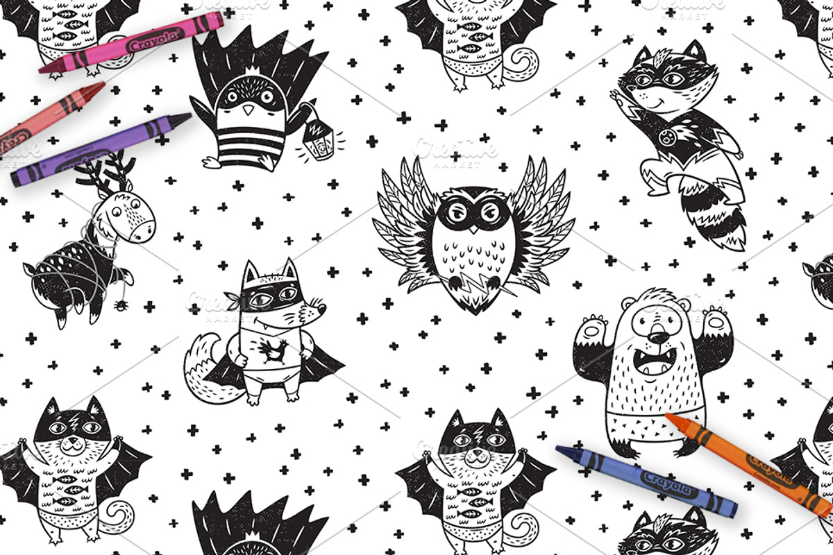 Creative Coloring Pages #2, a Pattern Graphic by PenguinHouse (Photo 6 of 11)