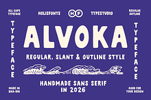 Alvoka Bold Hand Drawn Sans Serif