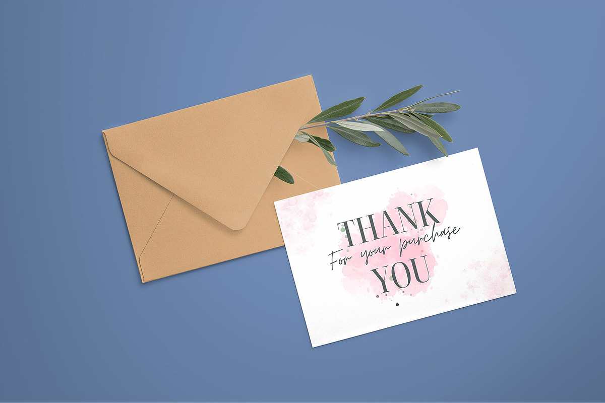 Thank you card template for canva 4, a Card Template by Syaeful Anas (Photo 4 of 6)