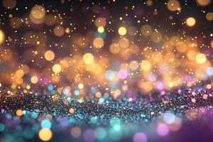 Sparkling colorful lights bg, a Photo by Beautiful things