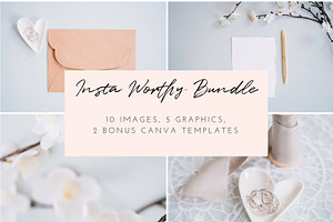 Wedding styled photo bundle | 2 containing social media, instagram photos