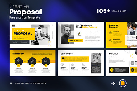 Azure - PowerPoint Template | Presentation Templates ~ Creative Market