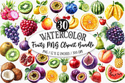 Fruits PNG Clipart Bundle, an Illustration by Designking (Thumbnail 1 of 5)