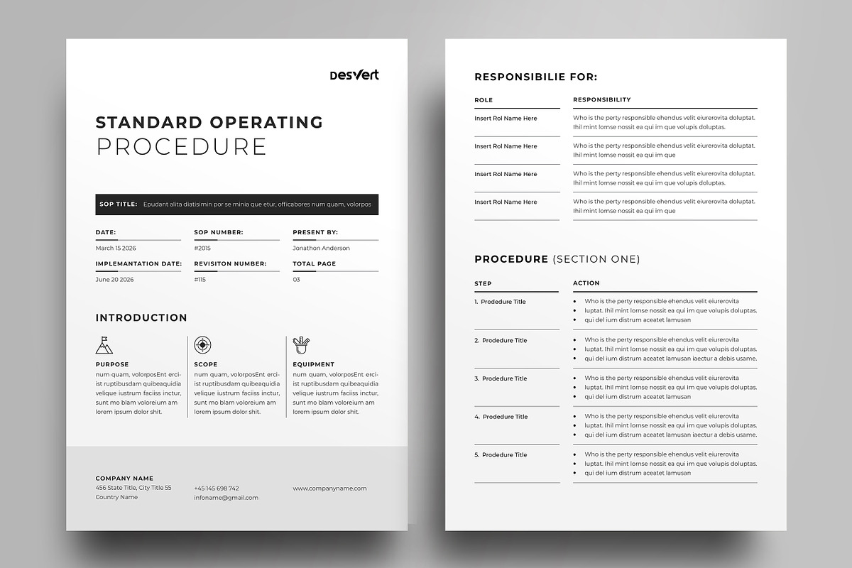 Standard Operating Procedure, SOP, a Stationery Template by Niofix (Photo 4 of 7)