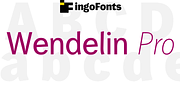 Wendelin Pro, a Sans Serif Font by ingoFonts (Thumbnail 1 of 10)