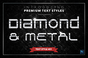 Diamond & Metal #3 - 18 Text Styles, a Layer Style Add-On by Jonas Stensgaard (Thumbnail 2 of 21)