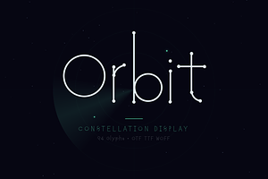 Orbit — Constellation Display Font