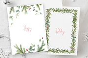 Christmas time 2. Watercolor clipart, an Animal Illustration by Elena Medvedeva (Thumbnail 6 of 10)
