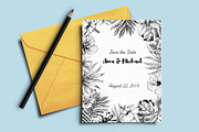 Tropical flowers and leaves, an Illustration by Elena Dorosh (Thumbnail 6 of 7)