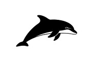 Dolphin Jumping Silhouette Vector bu, an Illustration by Designs_River (Thumbnail 22 of 48)
