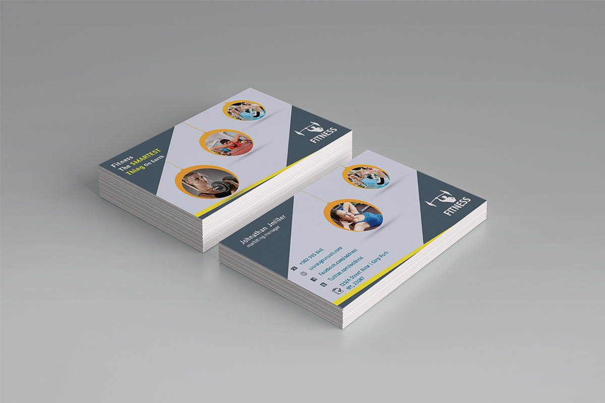 Fitness Business Card, a Business Card Template by Dotnpix (Photo 3 of 4)