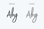 Bethadyn, a Script Font by Aantebas (Thumbnail 4 of 5)