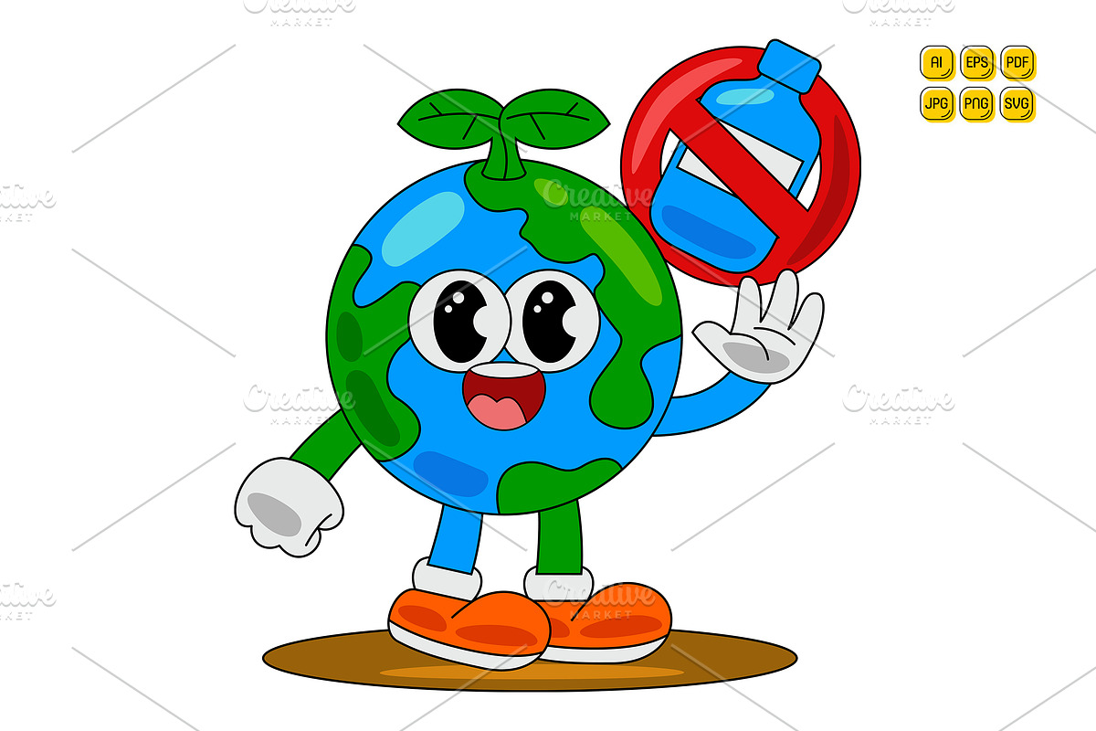 Earth Day Character Vector Pack 02, an Object Illustration by MEDZ (Photo 3 of 6)