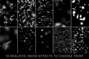 10 Realistic Photoshop Snow Brushes