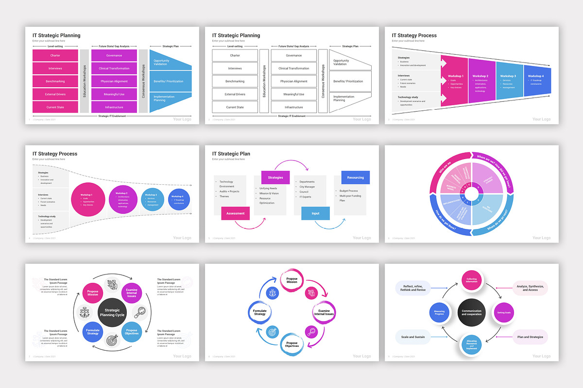 Strategic Planning Keynote Diagrams, a Presentation Template by SlideOne (Photo 3 of 6)