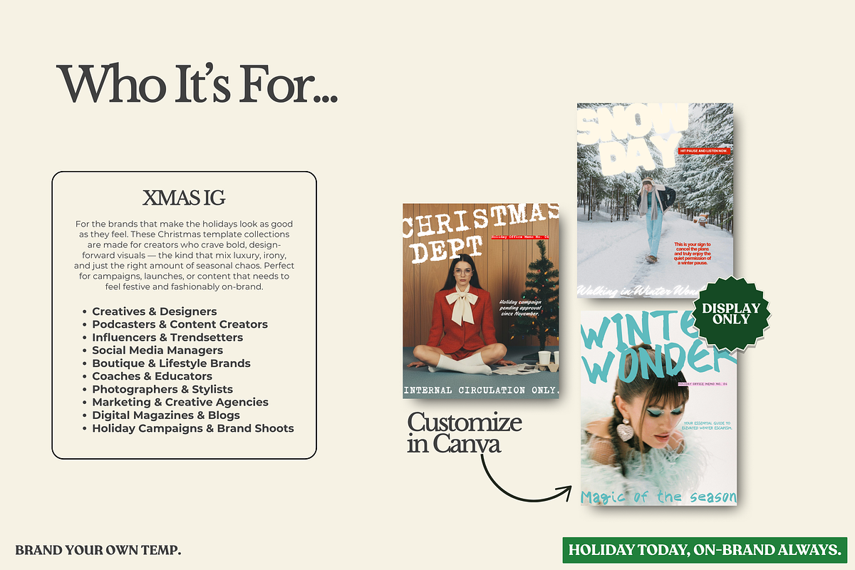 XMAS STUDIO Canva Template, a Social Media Template by BYOTstudios (Photo 9 of 12)
