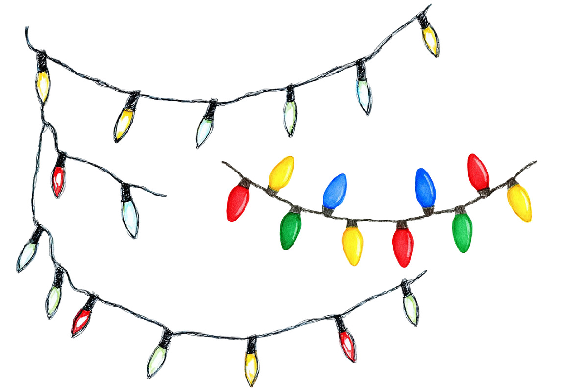 Christmas Lights Sublimation Clipart, an Illustration by Designworld (Photo 4 of 4)