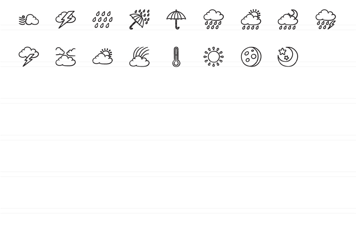2100 Hand drawn vector icons, an Outline Icon by Visual Generation (Photo 42 of 43)