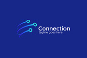 Connection Network Technology Logo, a Branding & Logo Template by Signatoro (Thumbnail 2 of 3)
