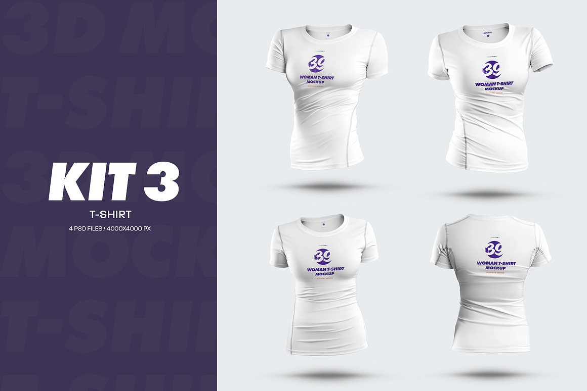 Big Bundle Sportswear Women Mockups, a Shirt Mockup by Grow Design Craft Studio (Photo 4 of 13)
