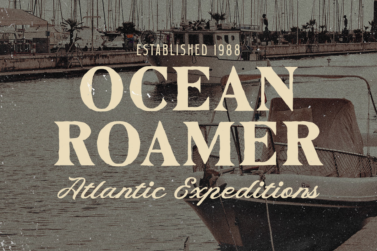 Carvent Neutral Vintage Font Trio, a Script Font by Letterhend Studio (Photo 3 of 10)