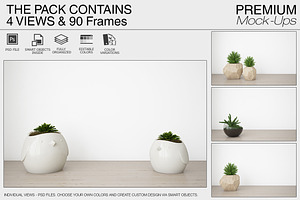 Wall & Frames Mockup - Plants