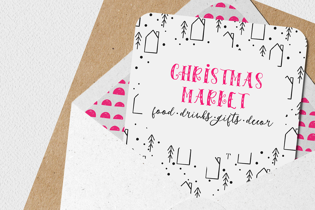 HoHoHolidayFonts collection&patterns preview 2