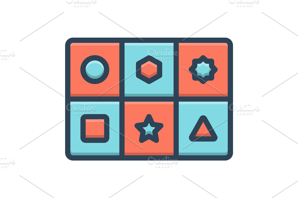 Categories color icon, a Duotone Icon by Creative priyanka